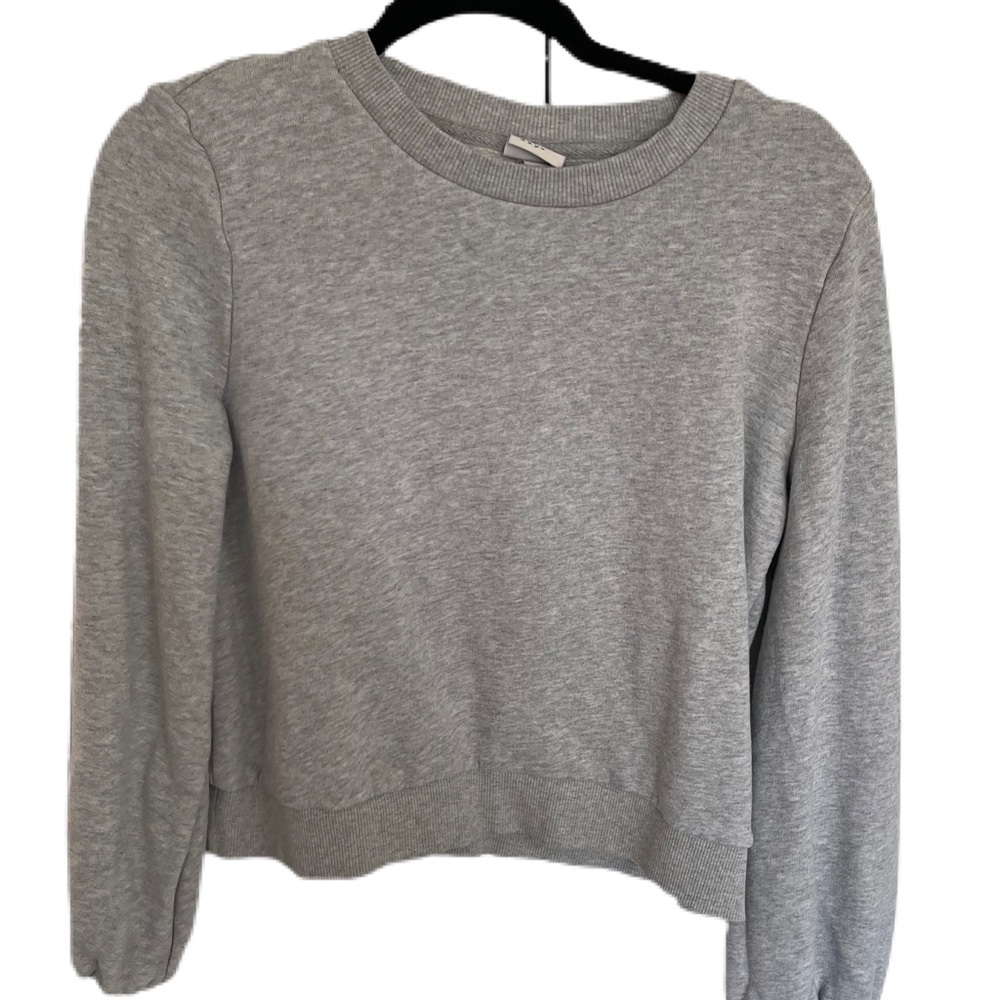 Target a new day Grey pouf sleeves sweatshirt new without tags size medium